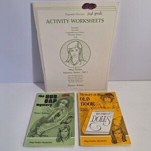 Meg Parker Mysteries Activity Worksheets 2 Reading Book History of Dolls Hub Cap